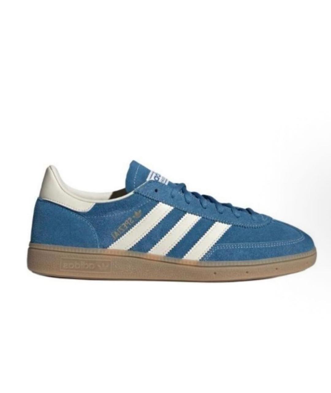 ADIDAS Синие замшевые кроссовки, фото 4