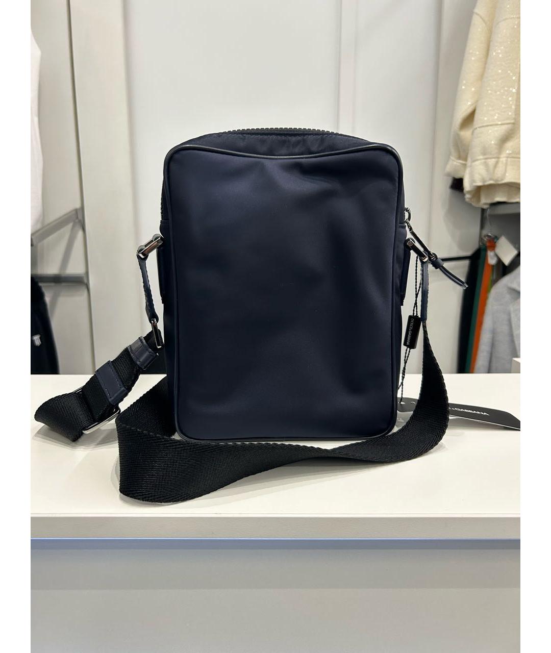 DOLCE&GABBANA Темно-синяя сумка на плечо, фото 3