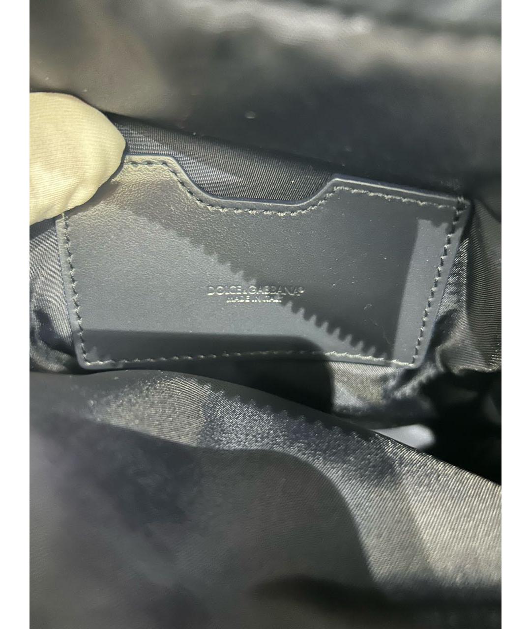 DOLCE&GABBANA Темно-синяя сумка на плечо, фото 6