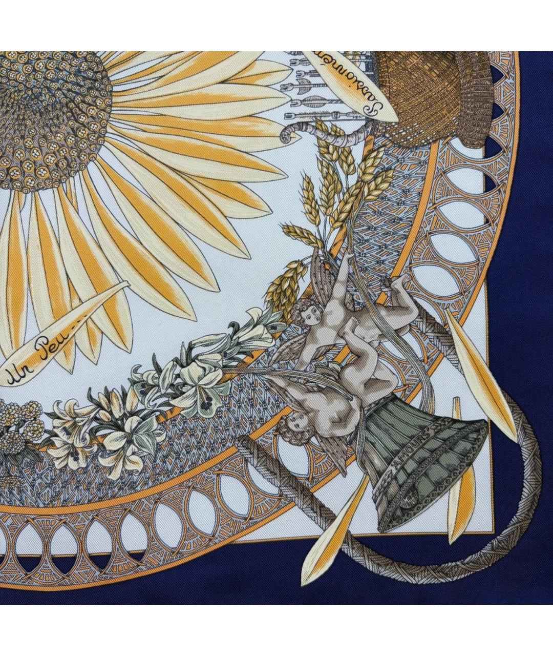 HERMES Мульти шелковый платок, фото 6