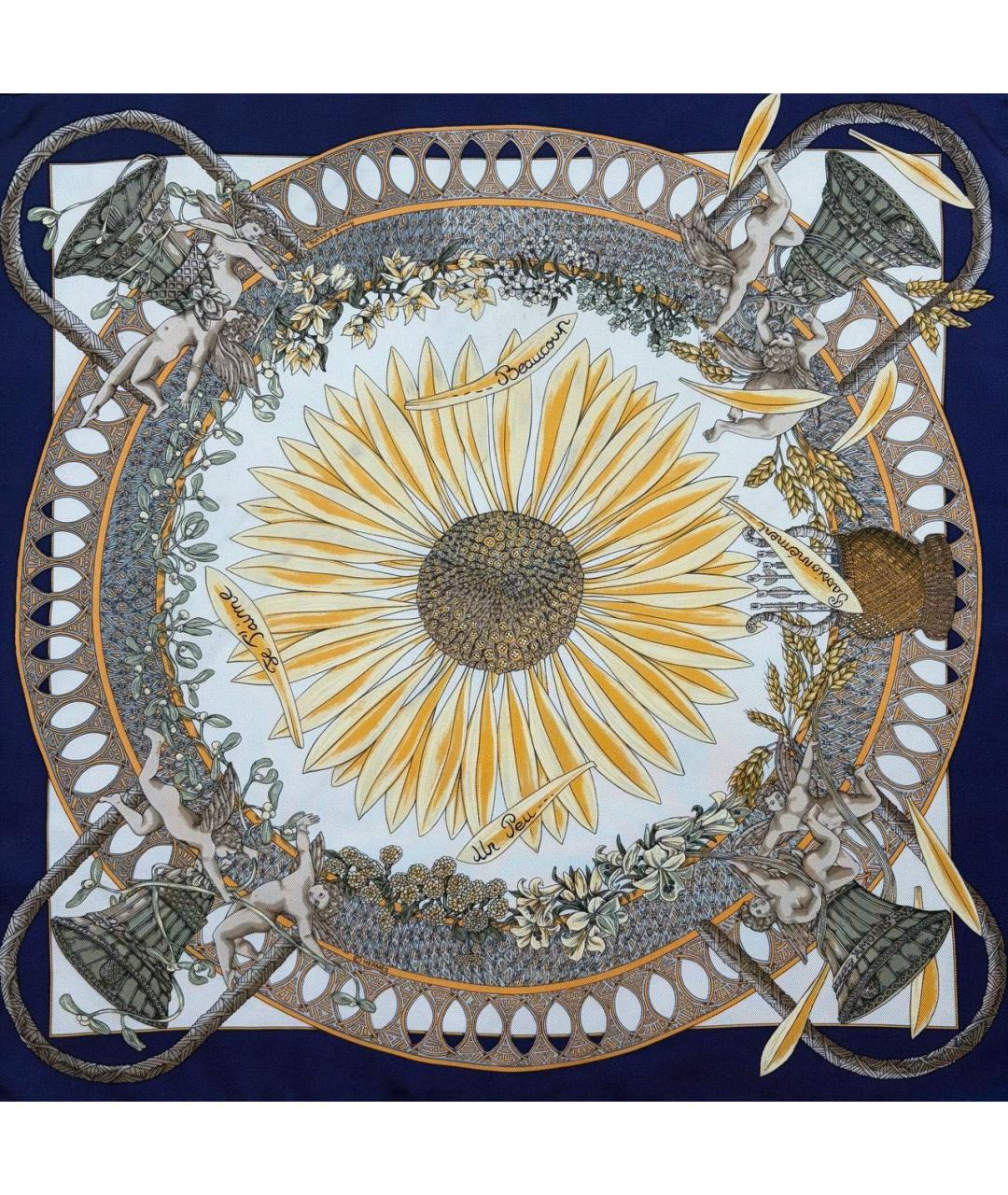 HERMES Мульти шелковый платок, фото 9