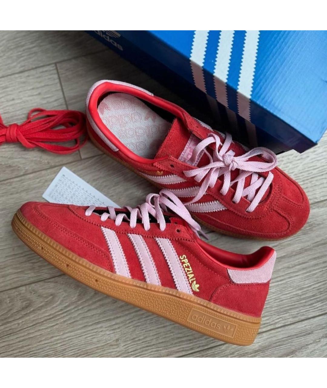 ADIDAS Оранжевое замшевые кроссовки, фото 2