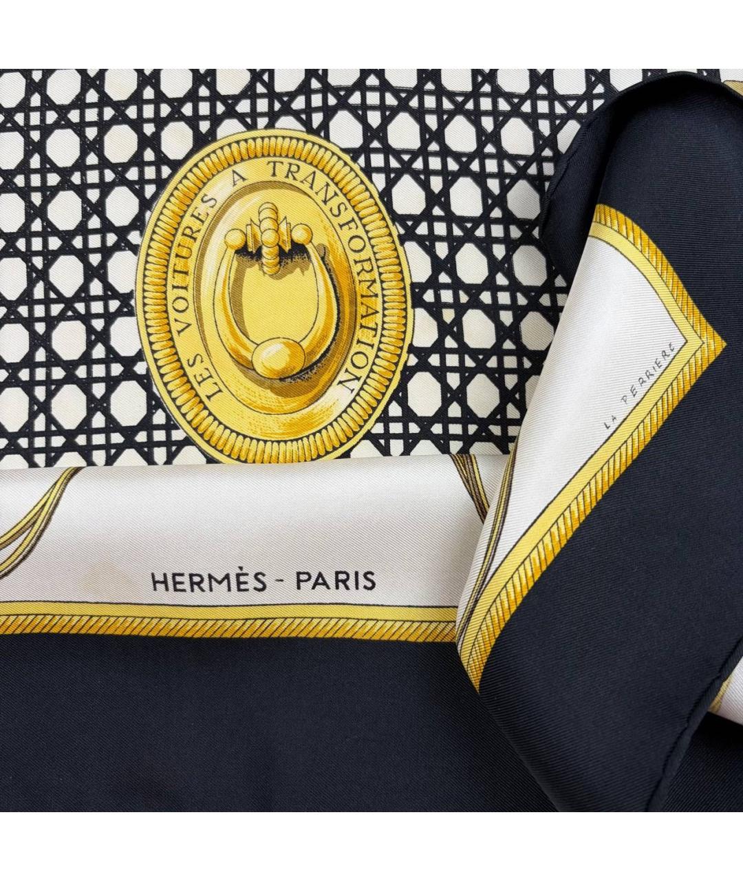 HERMES Мульти шелковый платок, фото 2