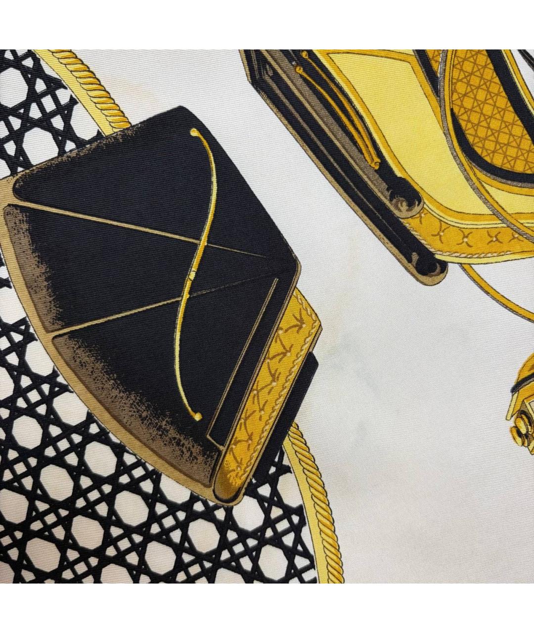 HERMES Мульти шелковый платок, фото 6