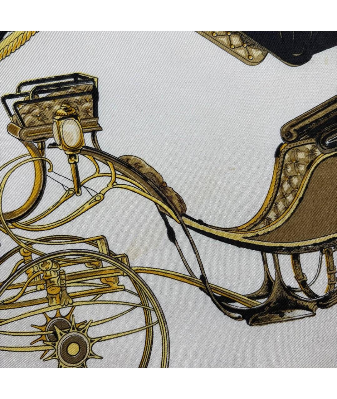 HERMES Мульти шелковый платок, фото 5