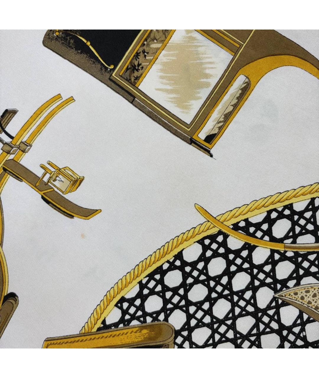 HERMES Мульти шелковый платок, фото 8