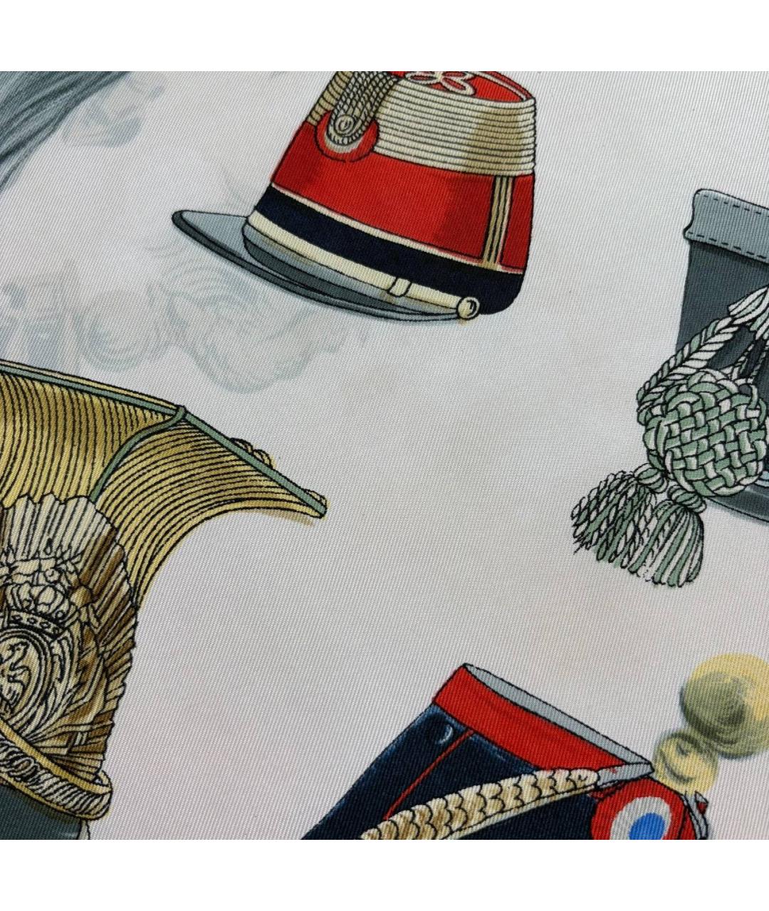 HERMES Мульти шелковый платок, фото 8