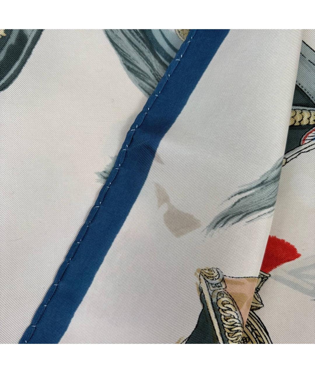 HERMES Мульти шелковый платок, фото 4