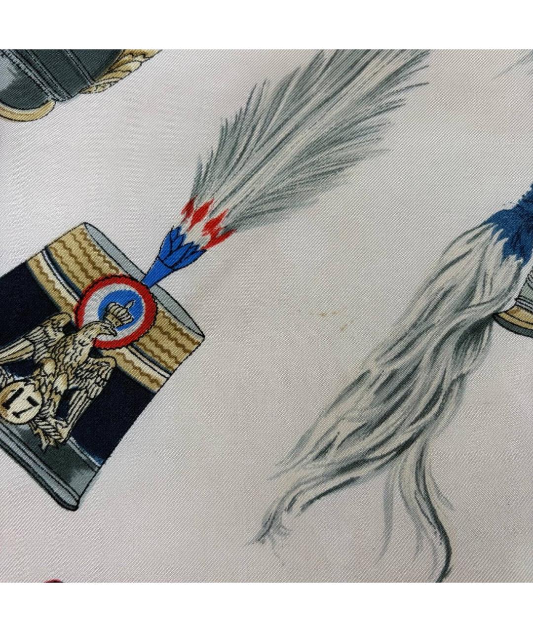 HERMES Мульти шелковый платок, фото 5