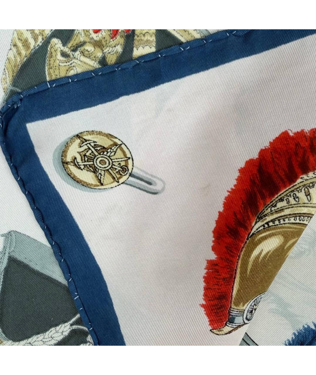 HERMES Мульти шелковый платок, фото 7