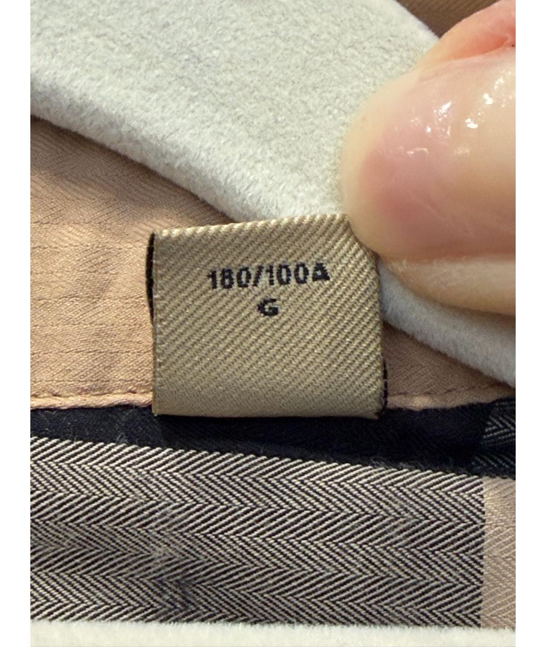 BURBERRY Мульти хлопко-полиэстеровая классическая рубашка, фото 7