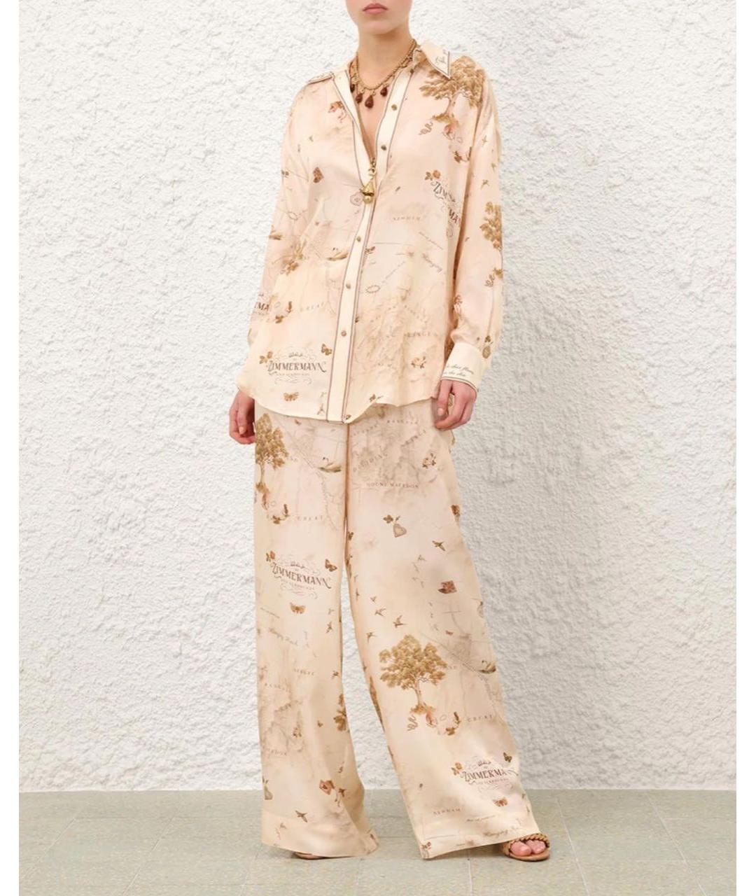ZIMMERMANN Бежевый костюм с брюками, фото 8