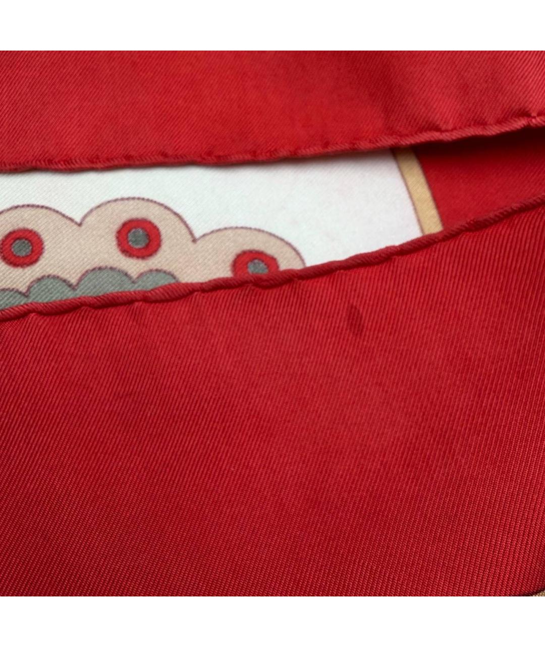 HERMES Мульти шелковый платок, фото 7