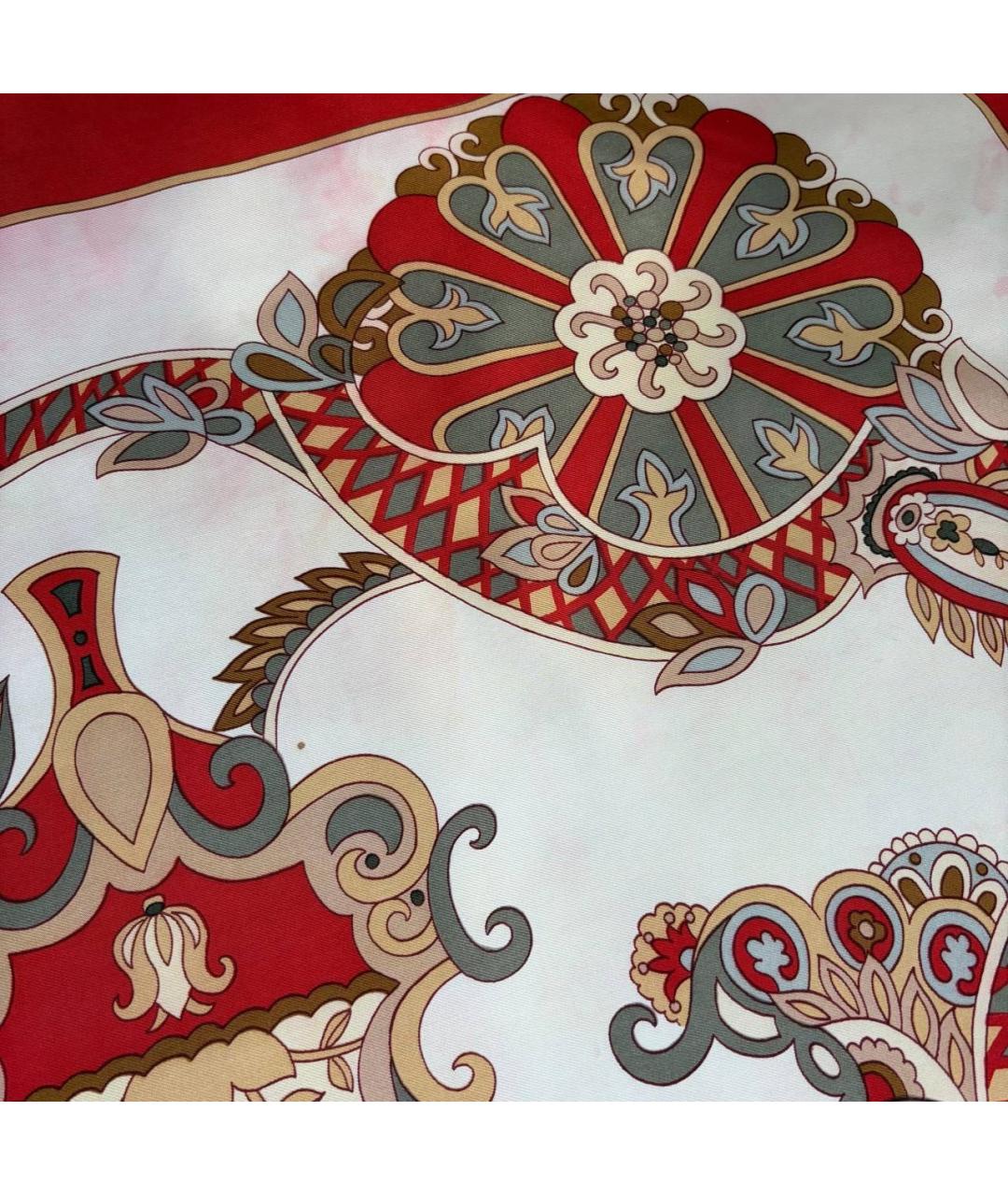 HERMES Мульти шелковый платок, фото 8