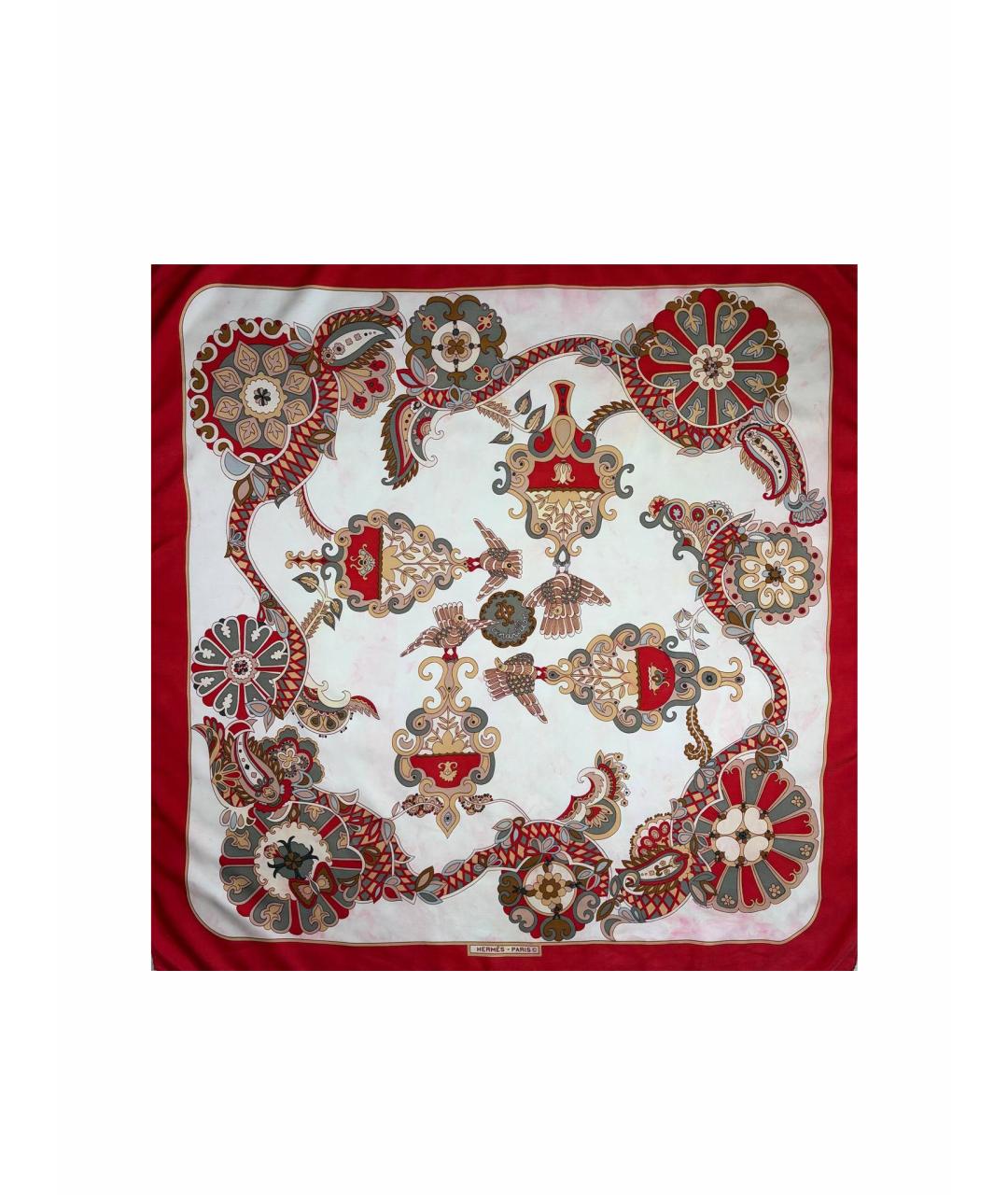 HERMES Мульти шелковый платок, фото 1