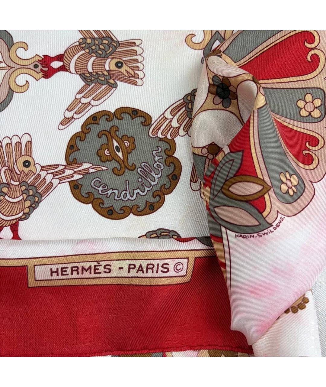 HERMES Мульти шелковый платок, фото 2