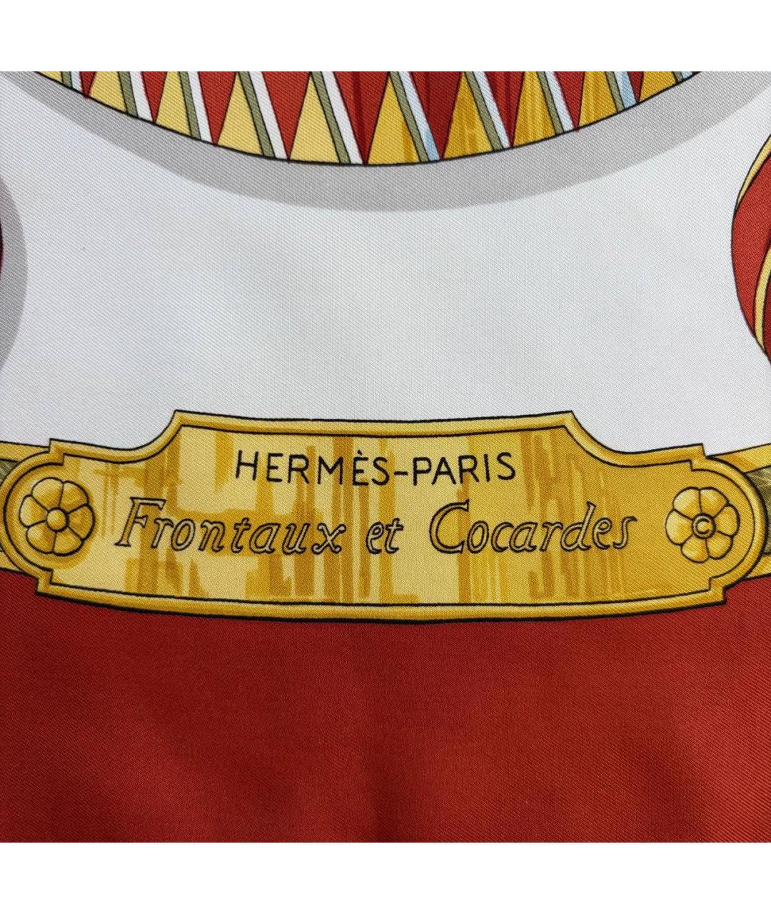 HERMES Мульти шелковый платок, фото 2
