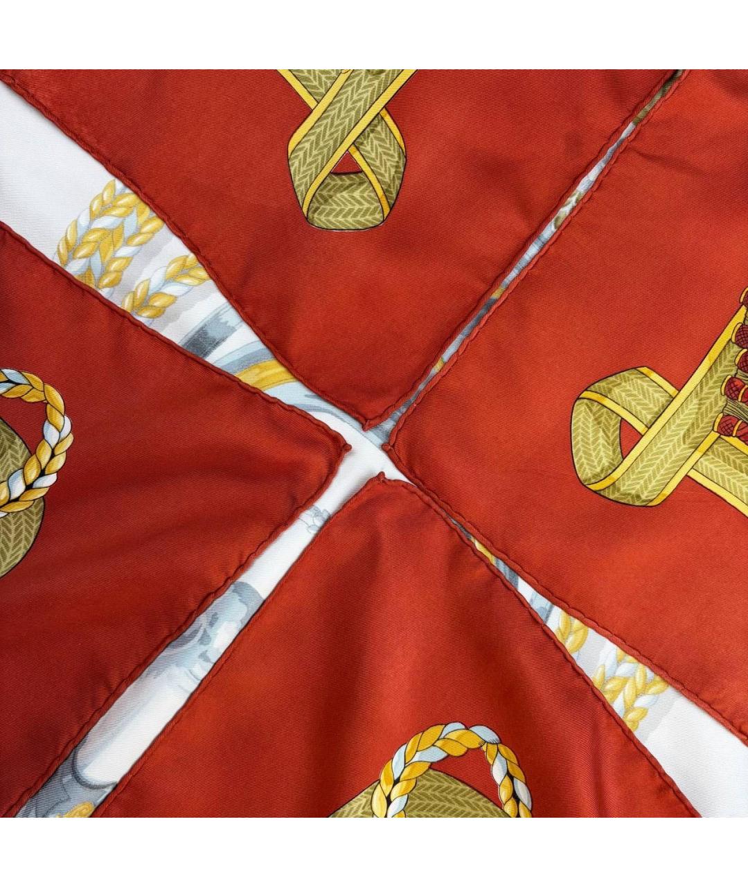 HERMES Мульти шелковый платок, фото 3