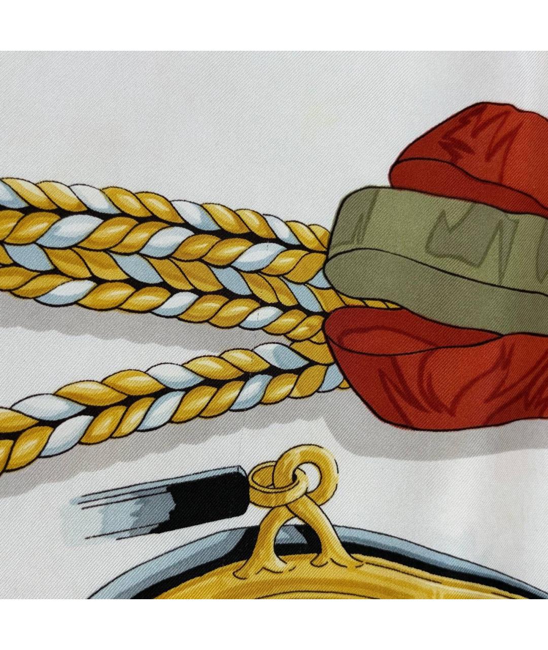 HERMES Мульти шелковый платок, фото 6