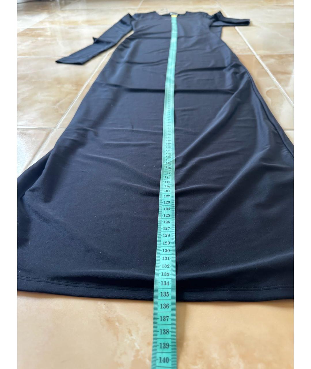 ROTATE Черное полиамидовое повседневное платье, фото 4