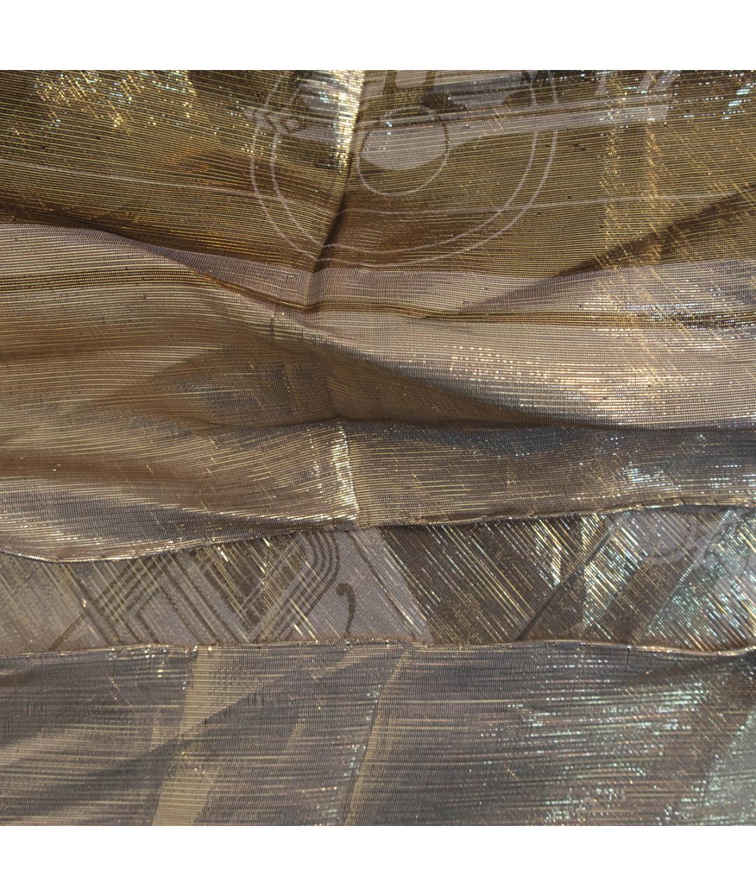 HERMES Коричневый шелковый платок, фото 5