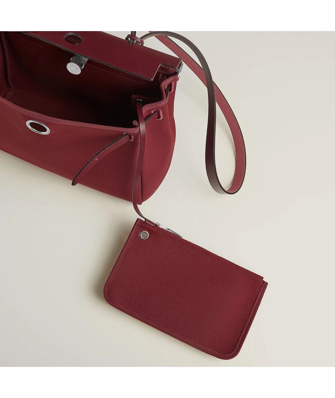 HERMES Бордовая сумка через плечо, фото 4