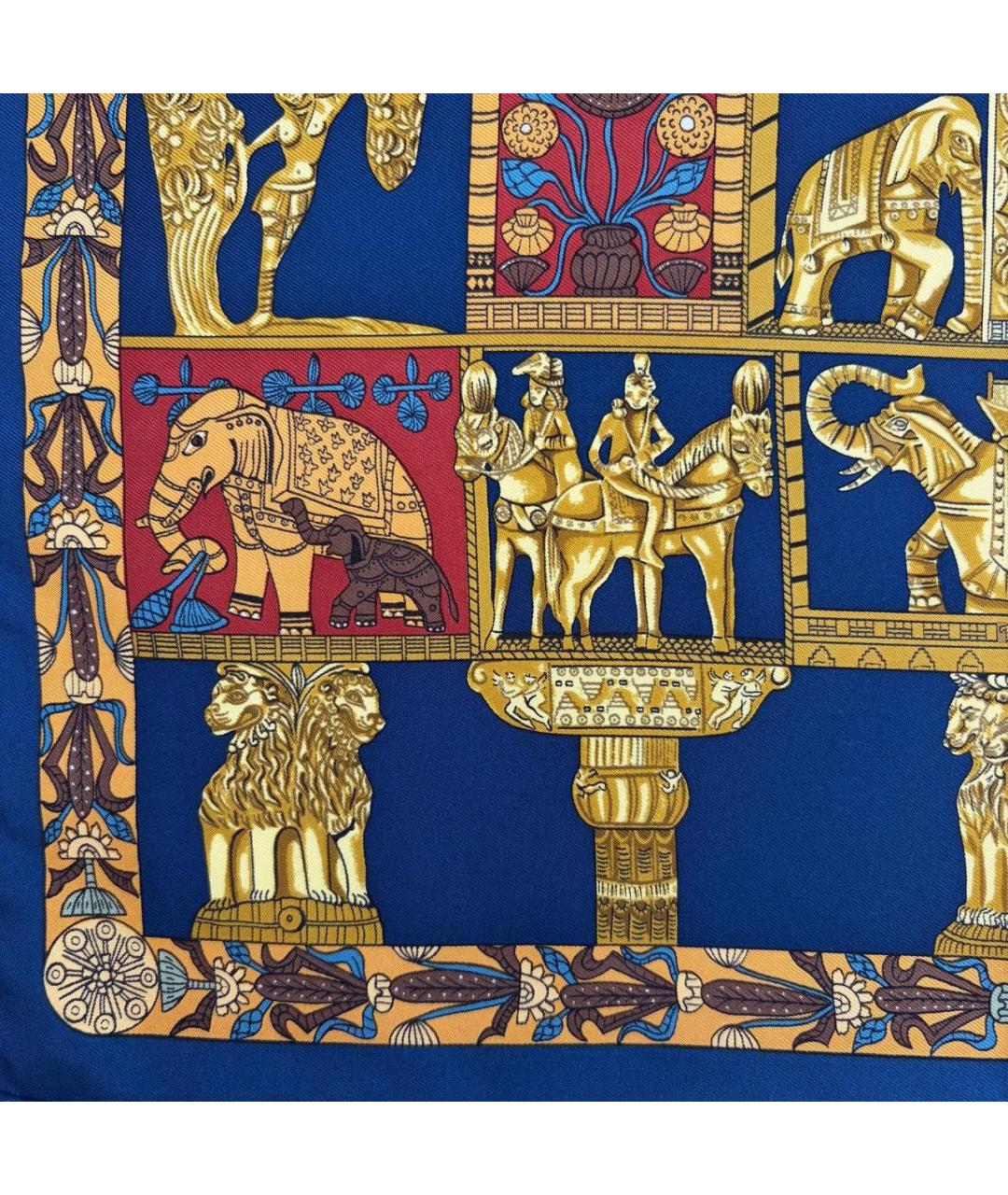 HERMES Мульти шелковый платок, фото 3