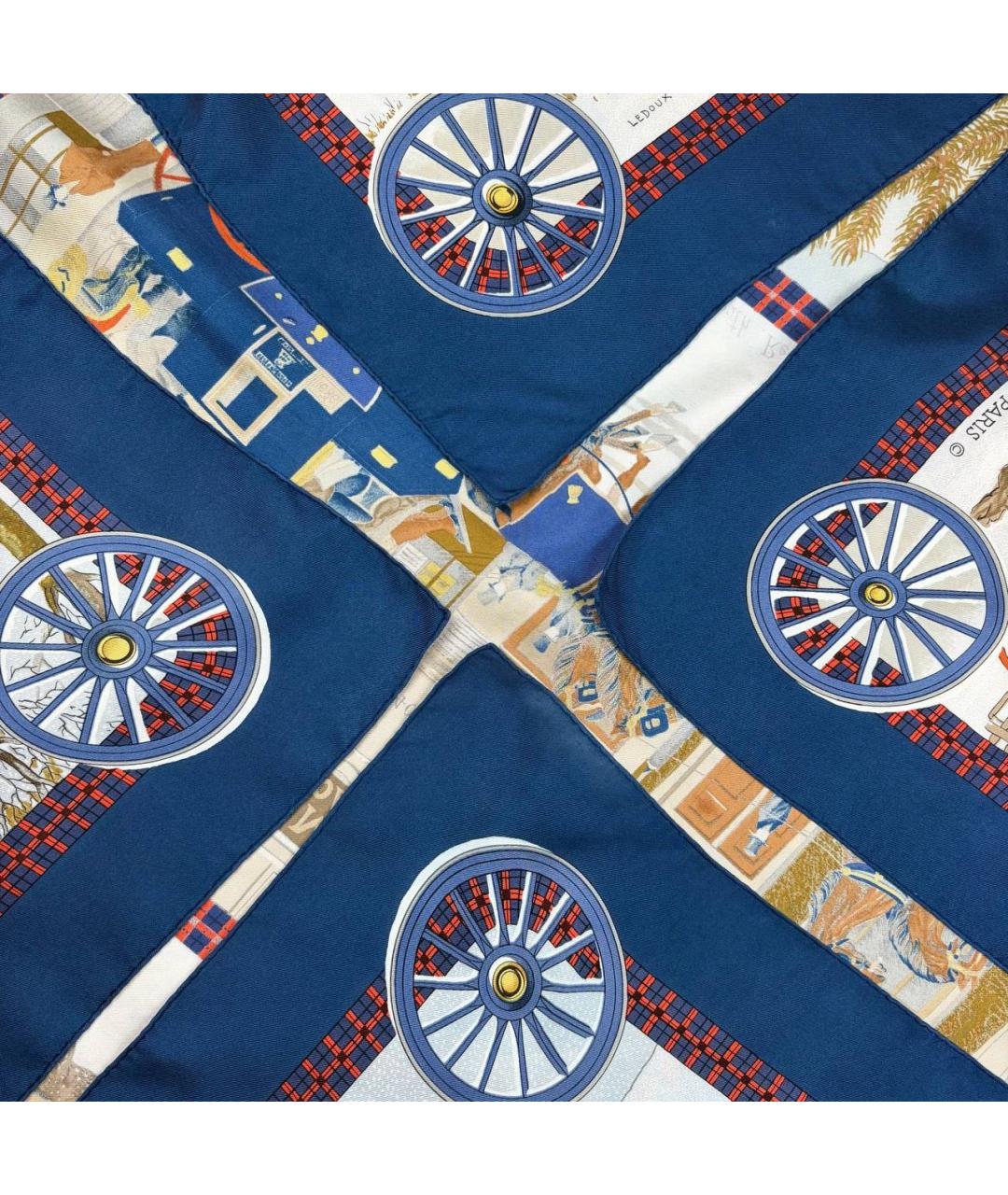 HERMES Мульти шелковый платок, фото 3