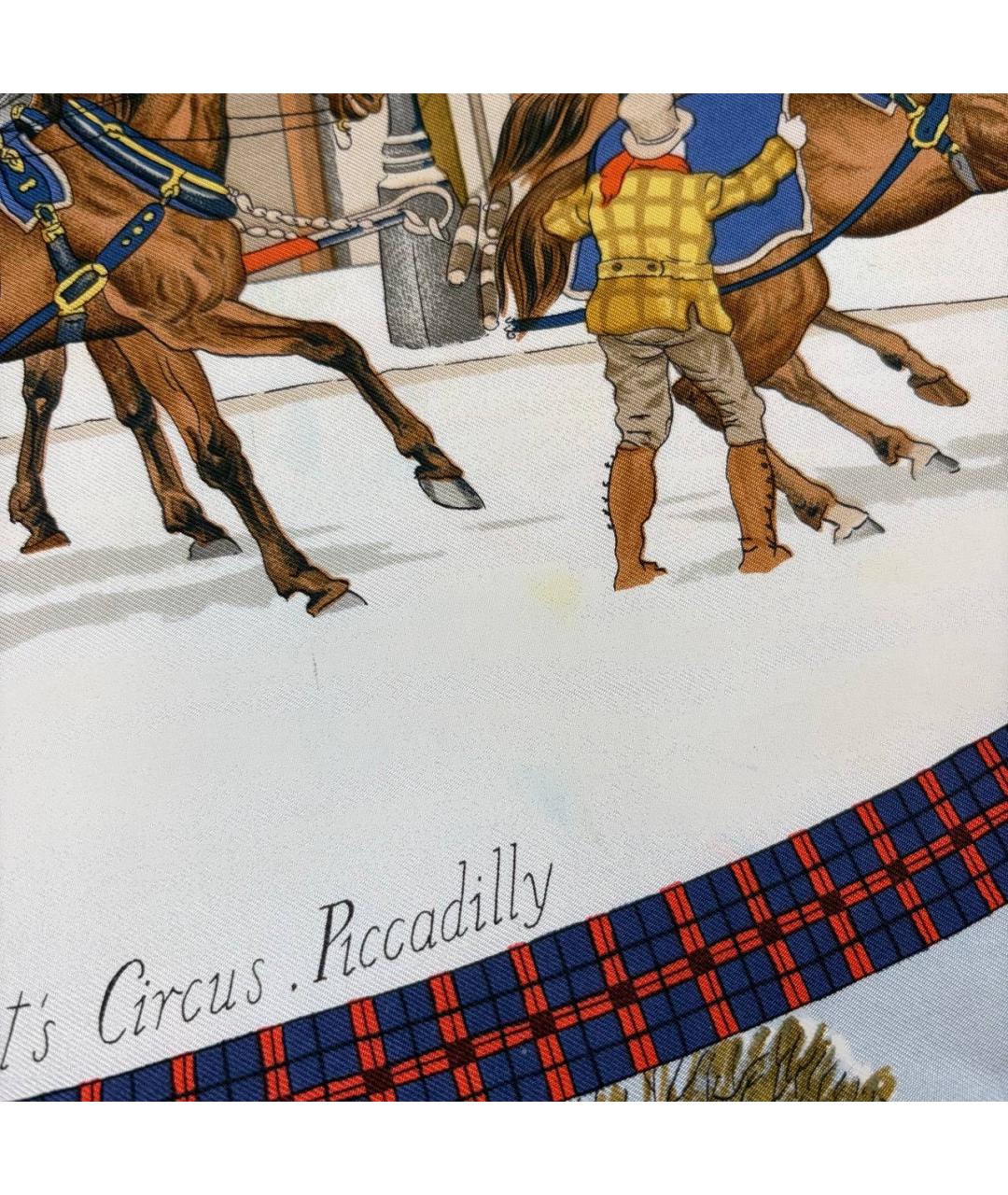 HERMES Мульти шелковый платок, фото 5