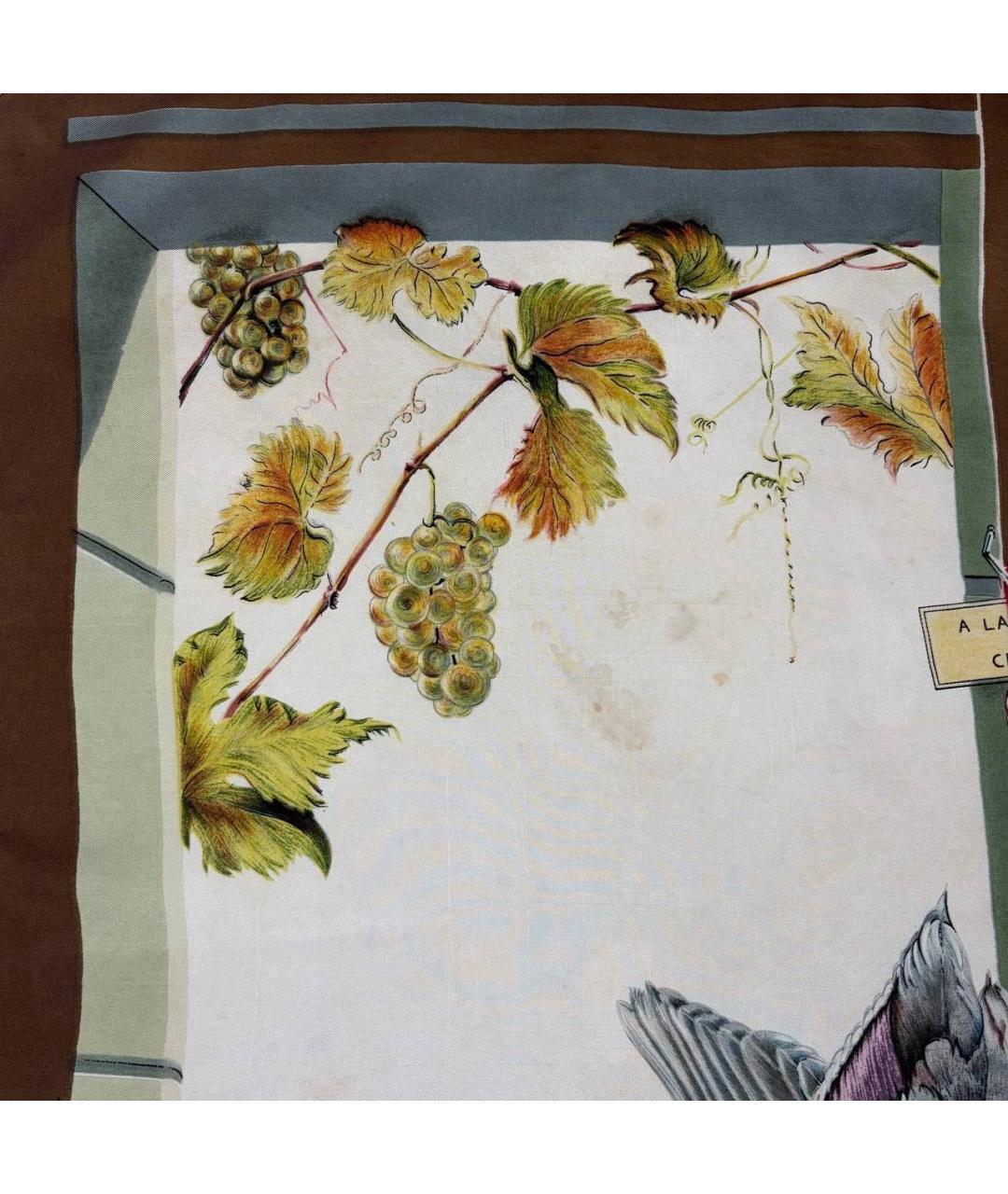 HERMES Мульти шелковый платок, фото 4