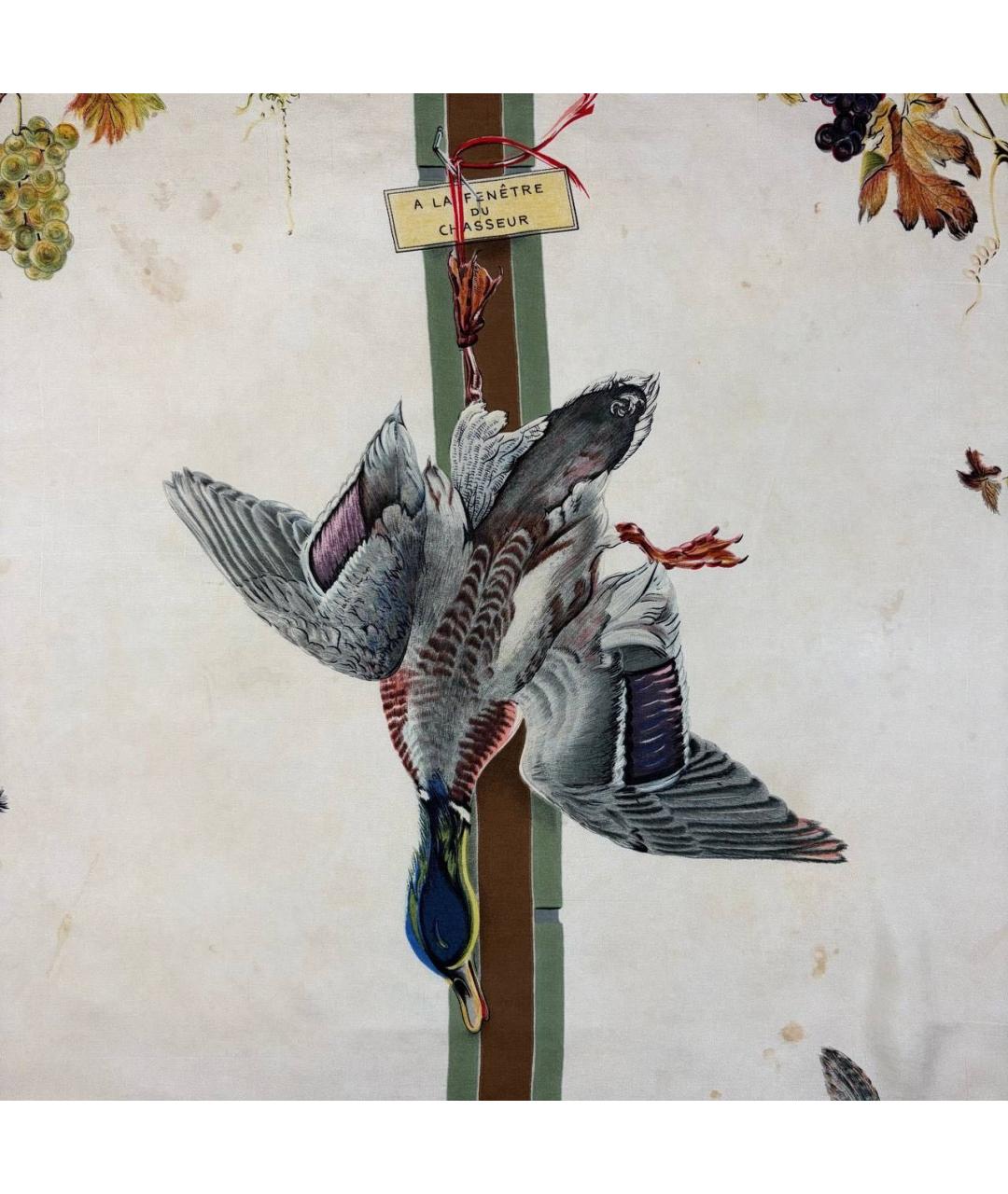 HERMES Мульти шелковый платок, фото 2