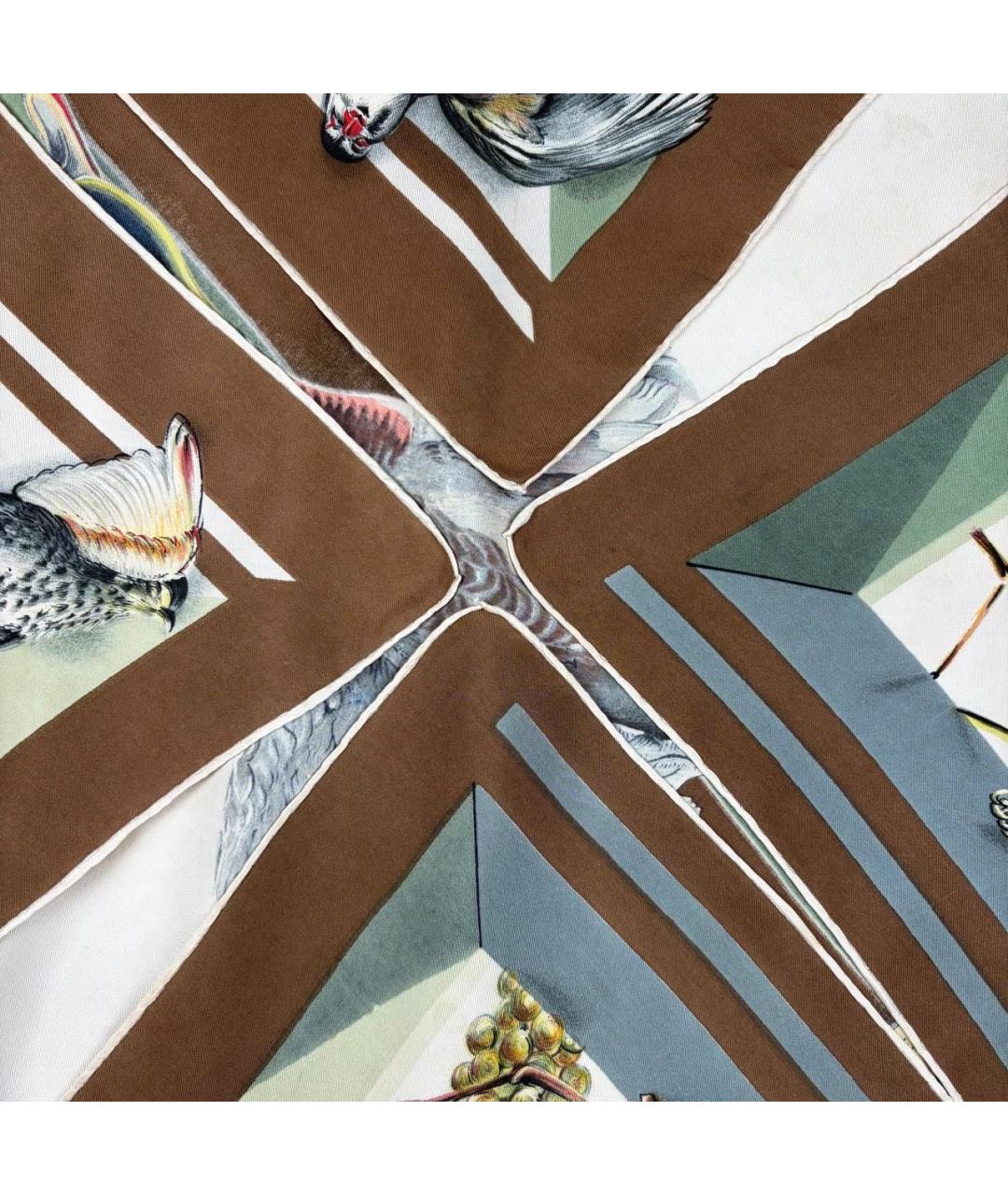 HERMES Мульти шелковый платок, фото 7