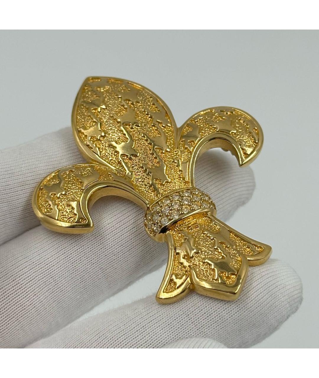 CHRISTIAN DIOR Золотая позолоченная булавка / брошь, фото 3