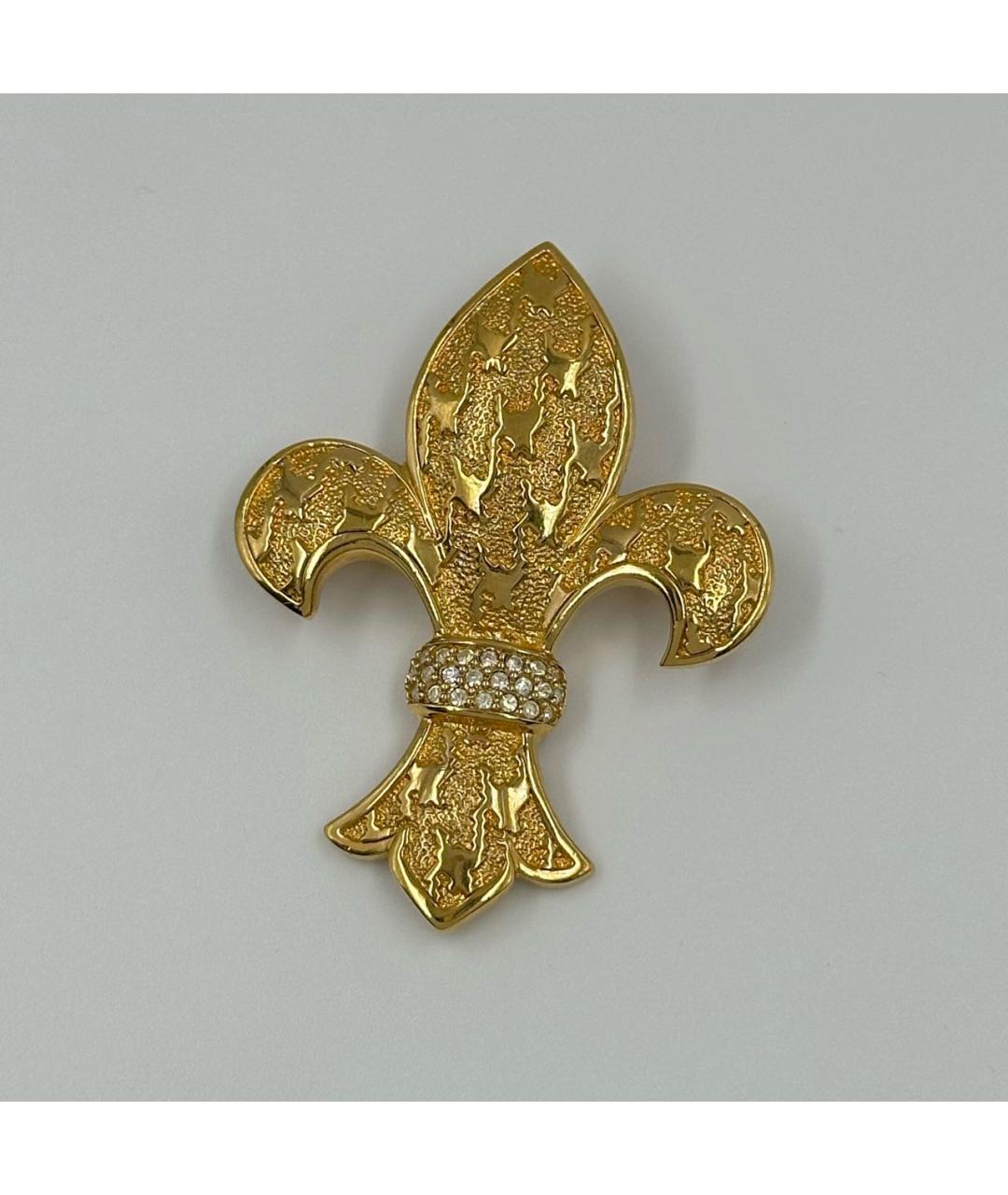 CHRISTIAN DIOR Золотая позолоченная булавка / брошь, фото 6