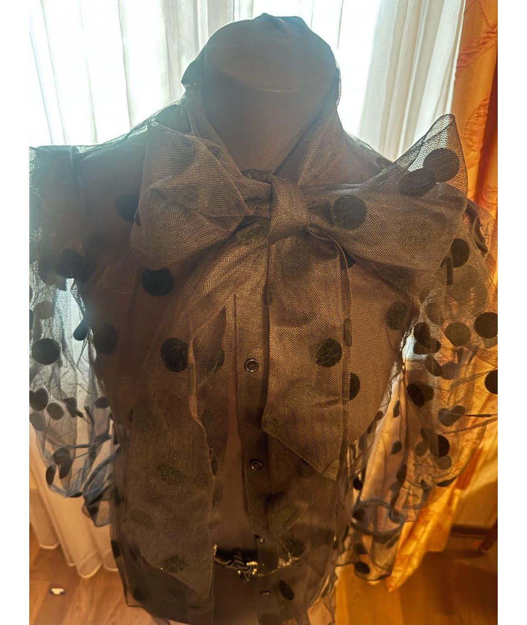 NINA RICCI Черная вискозная блузы, фото 7