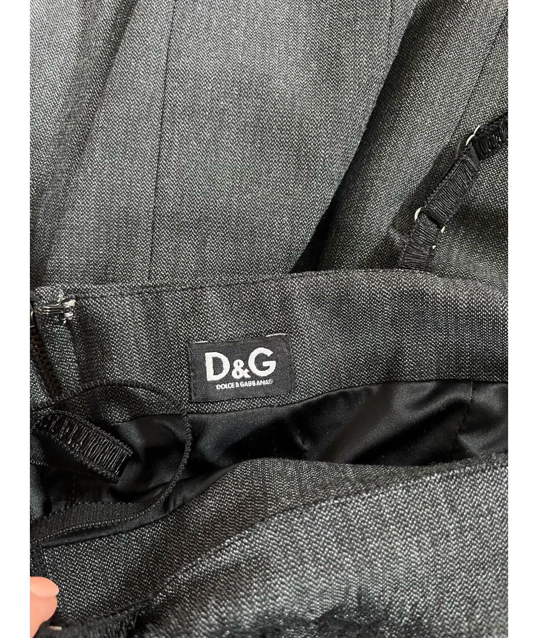 DOLCE&GABBANA Антрацитовое коктейльное платье, фото 3