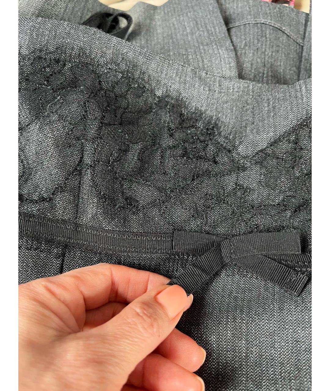 DOLCE&GABBANA Антрацитовое коктейльное платье, фото 4