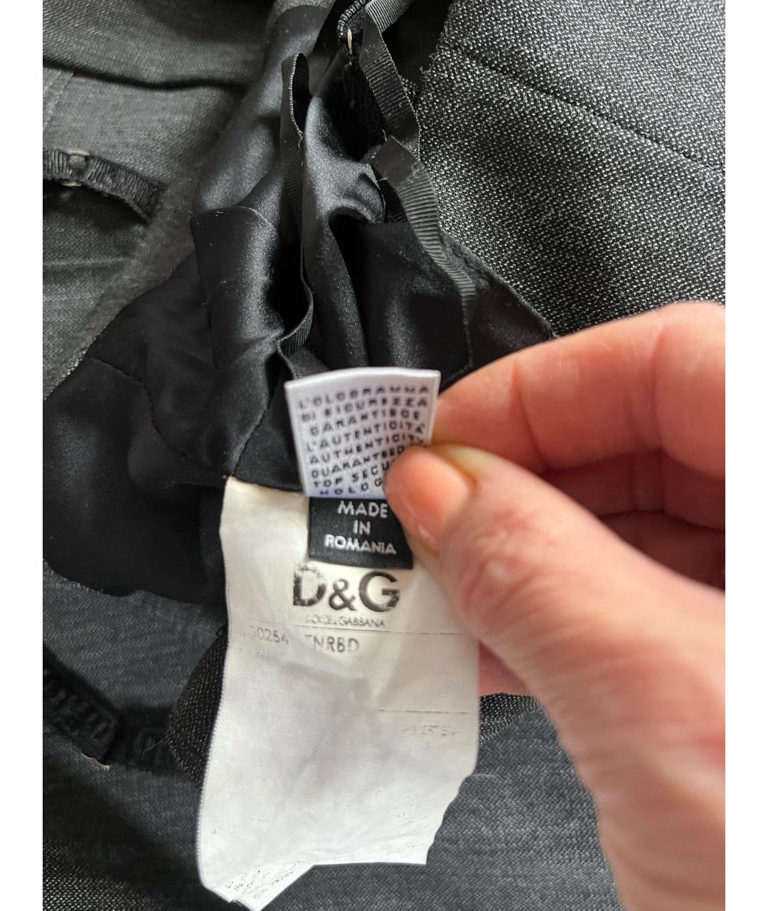 DOLCE&GABBANA Антрацитовое коктейльное платье, фото 6