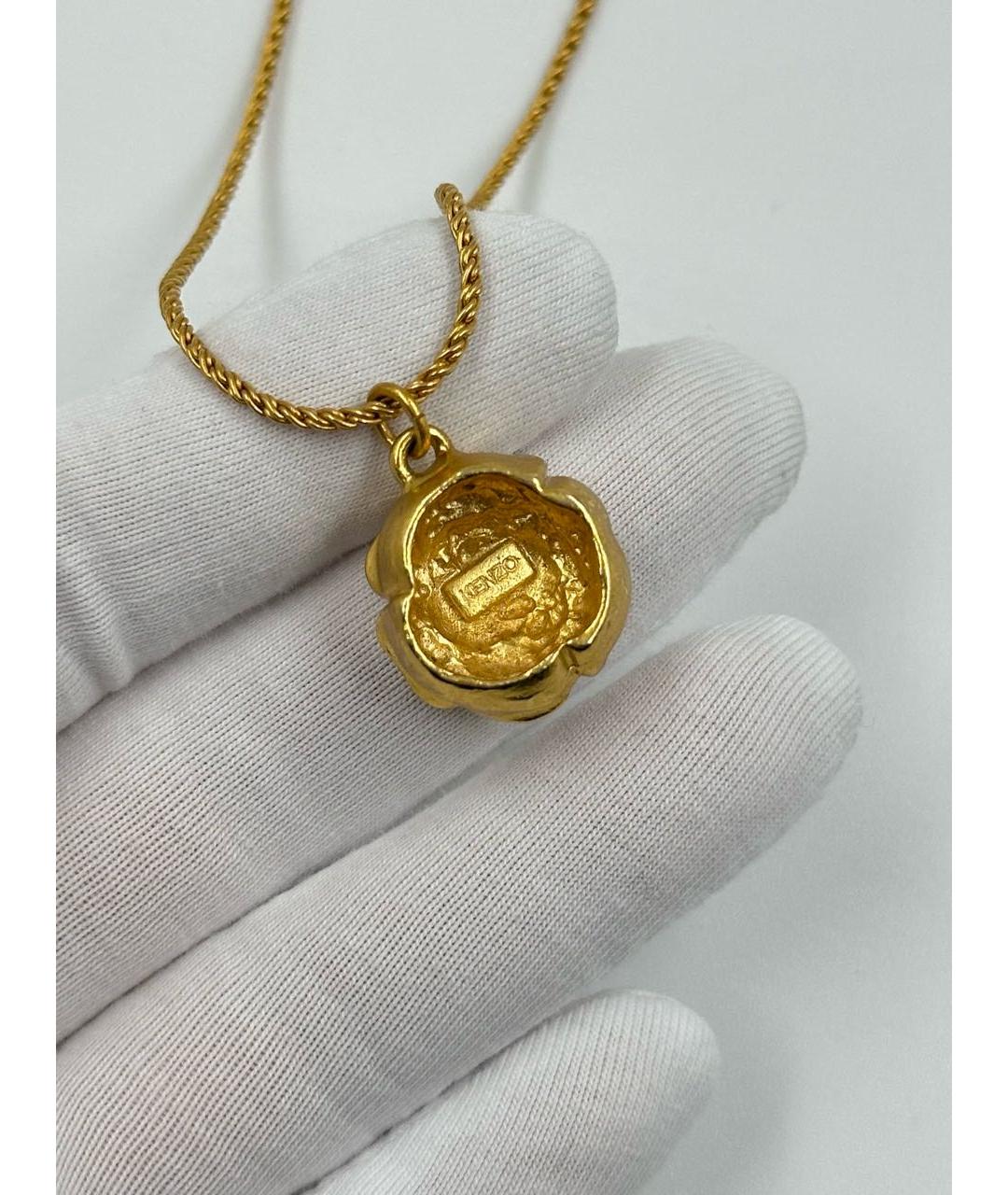KENZO Золотая позолоченная подвеска, фото 5