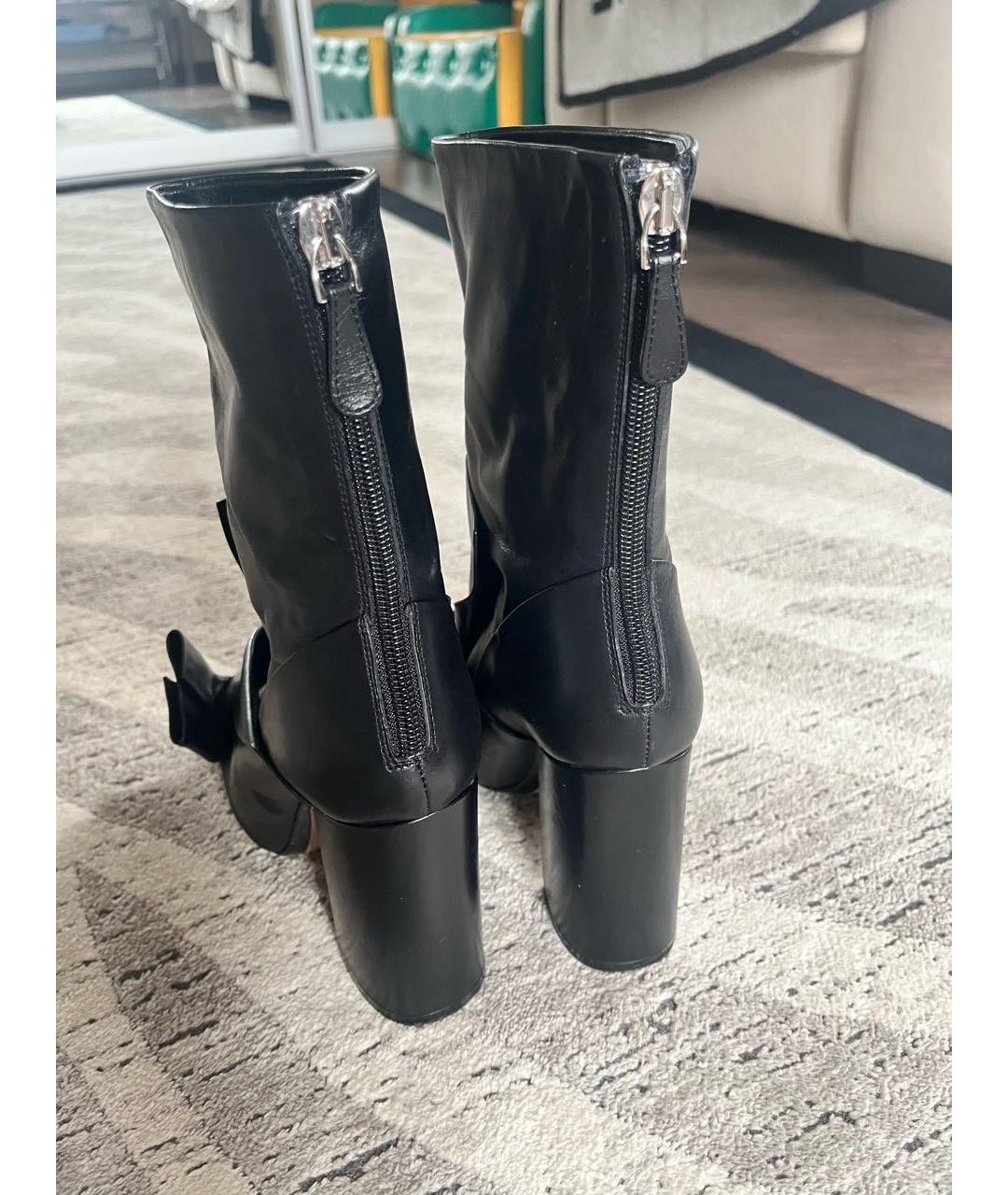 NO. 21 Черные кожаные ботильоны, фото 3