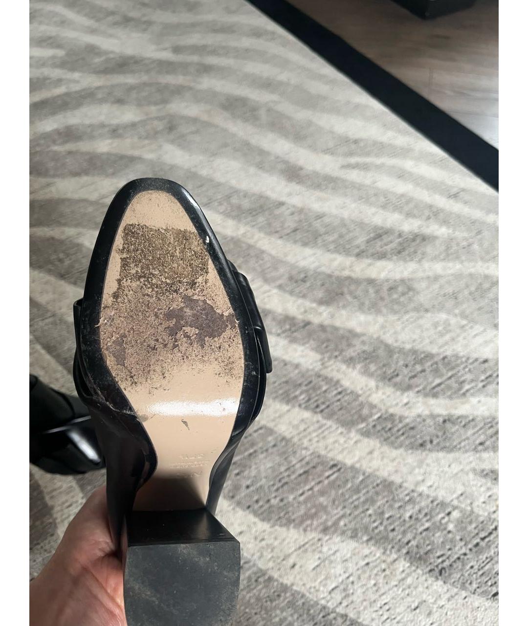 NO. 21 Черные кожаные ботильоны, фото 6