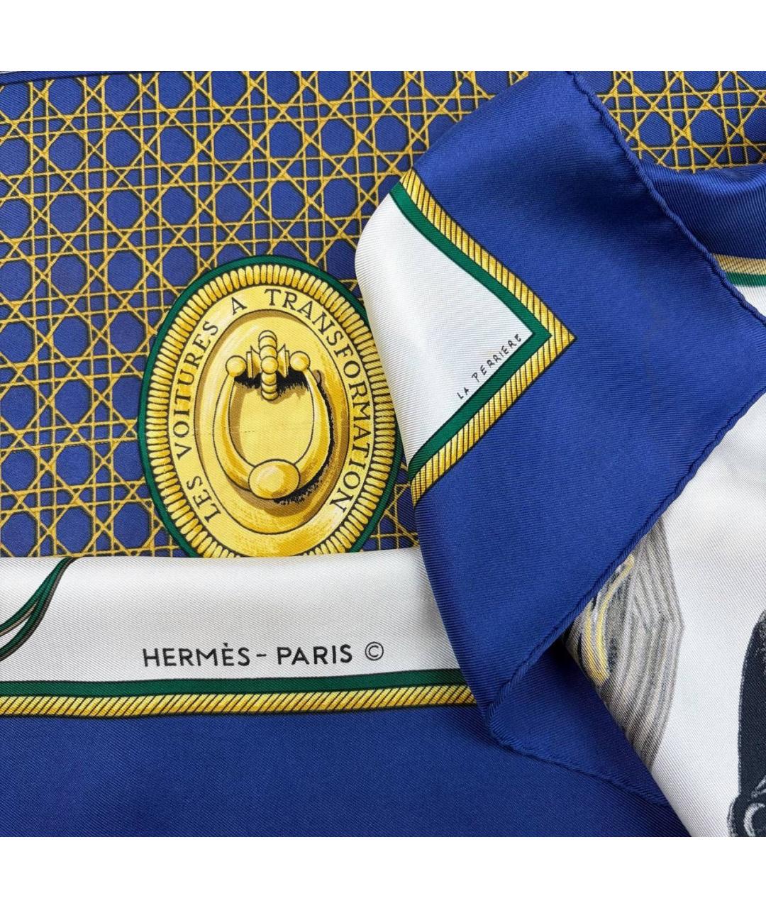 HERMES Мульти шелковый платок, фото 2