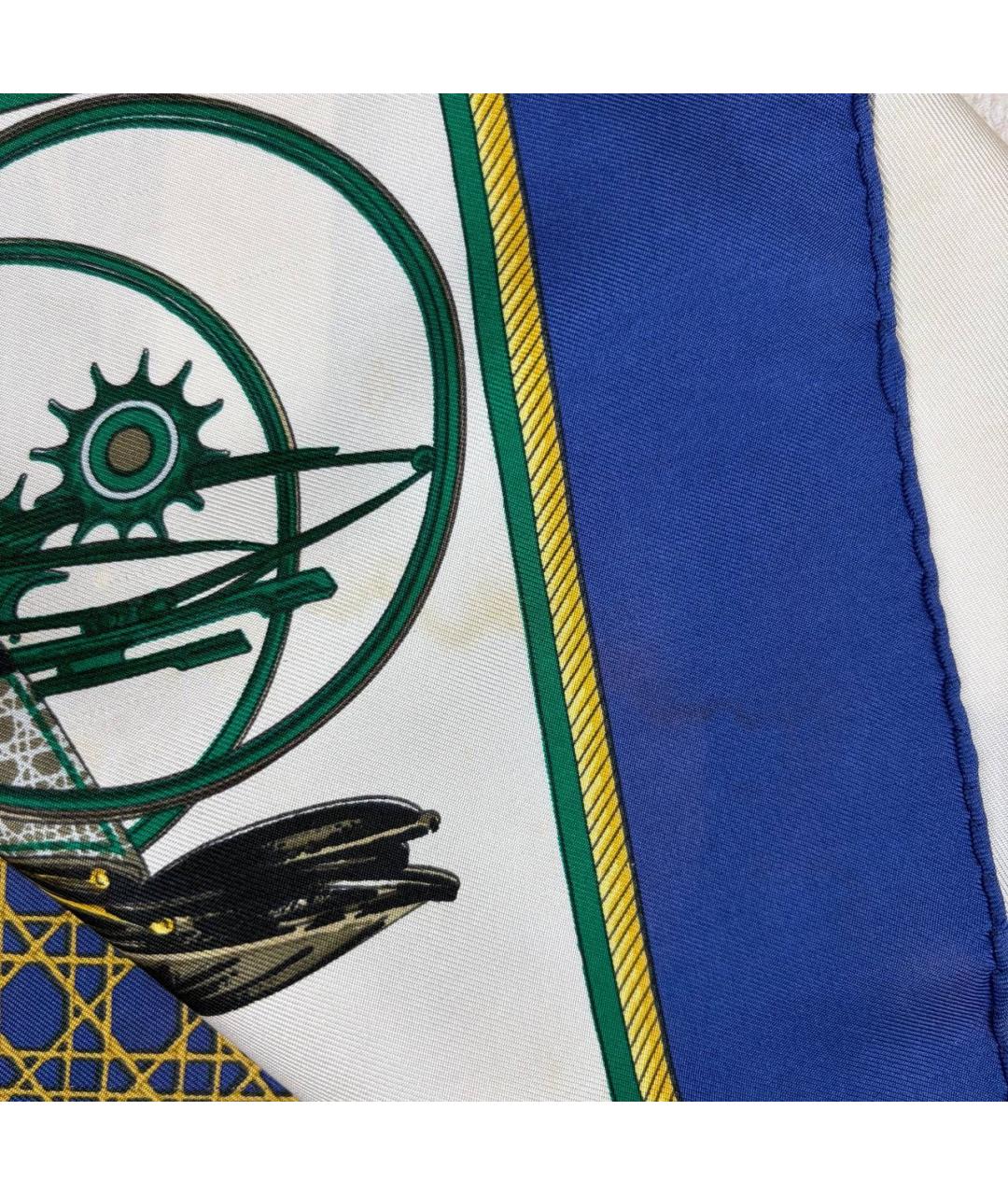 HERMES Мульти шелковый платок, фото 8