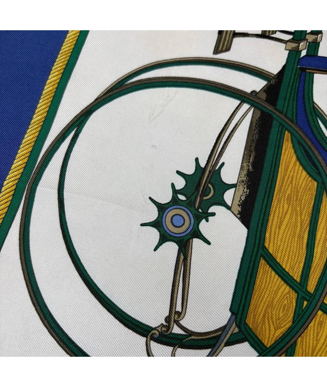 HERMES Мульти шелковый платок, фото 6