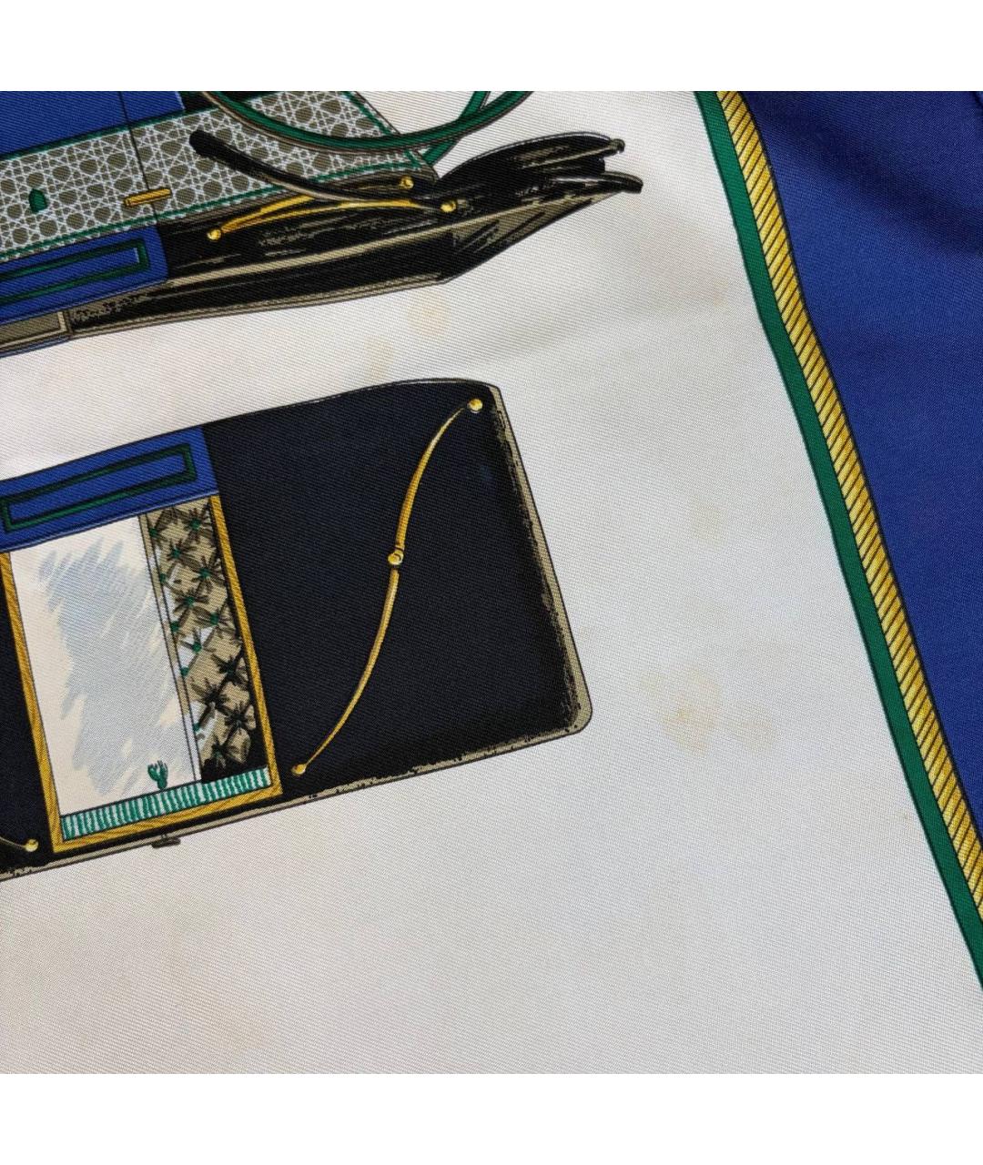 HERMES Мульти шелковый платок, фото 7