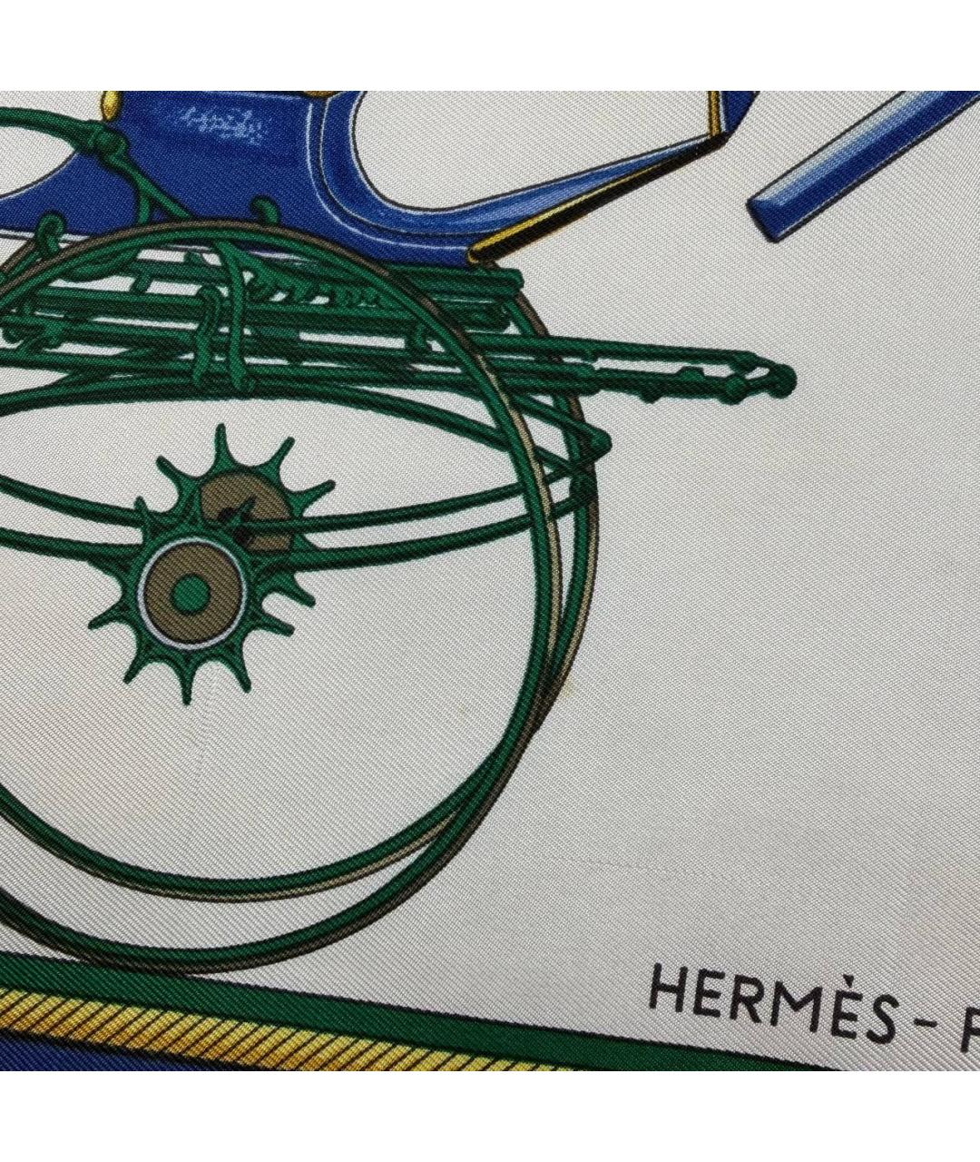 HERMES Мульти шелковый платок, фото 5