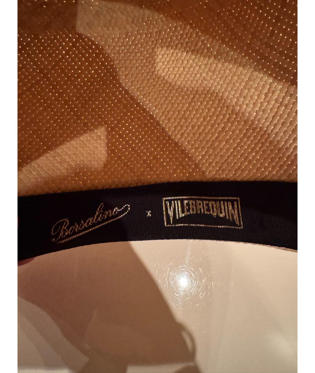 BORSALINO Бежевая соломенная шляпа, фото 4