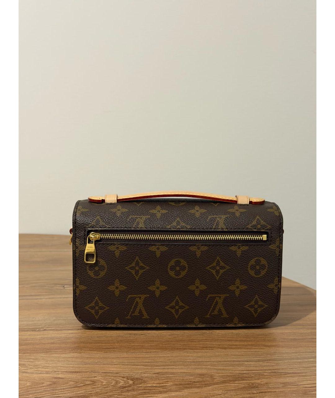 LOUIS VUITTON Коричневая сумка с короткими ручками, фото 2