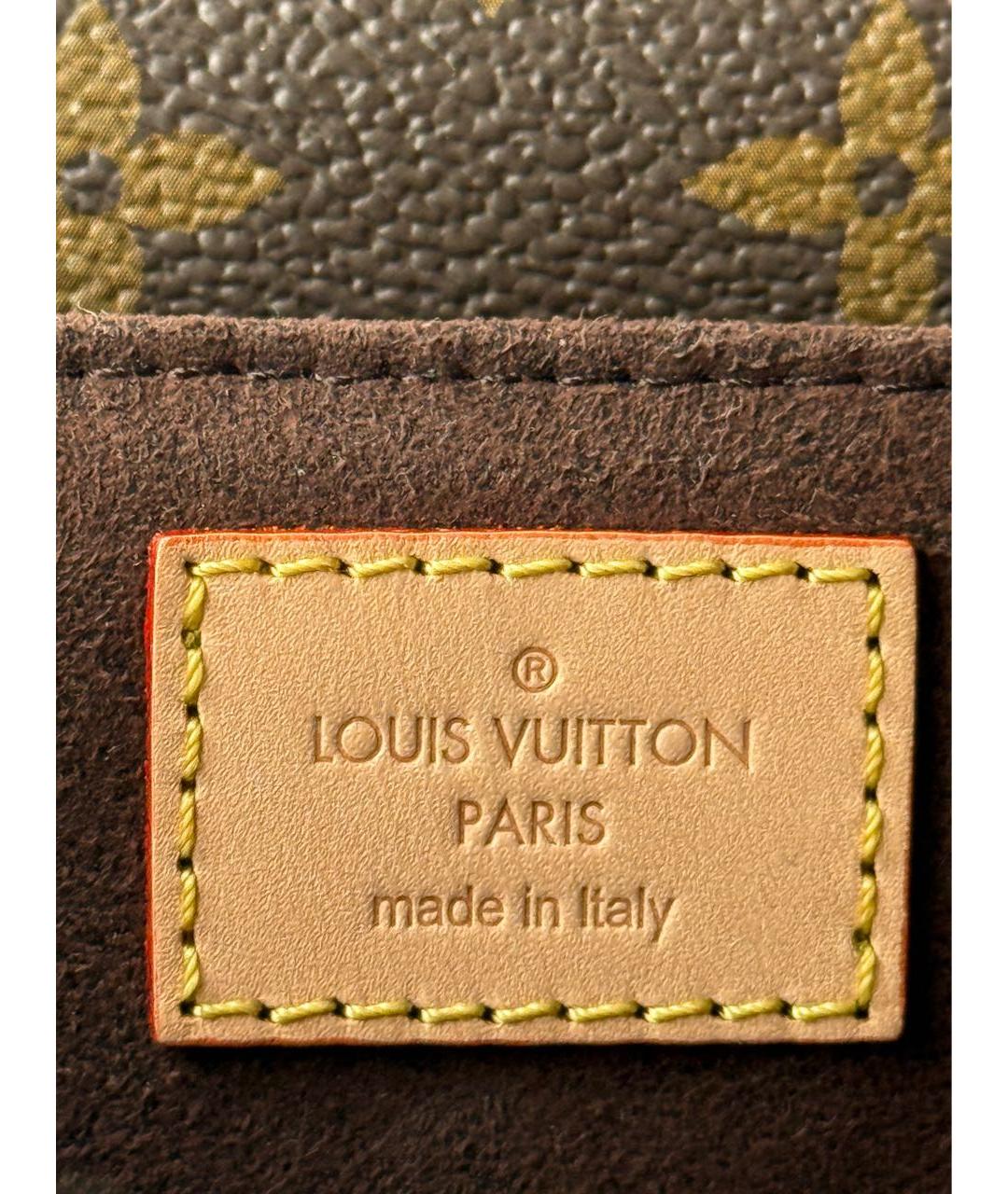 LOUIS VUITTON Коричневая сумка с короткими ручками, фото 7