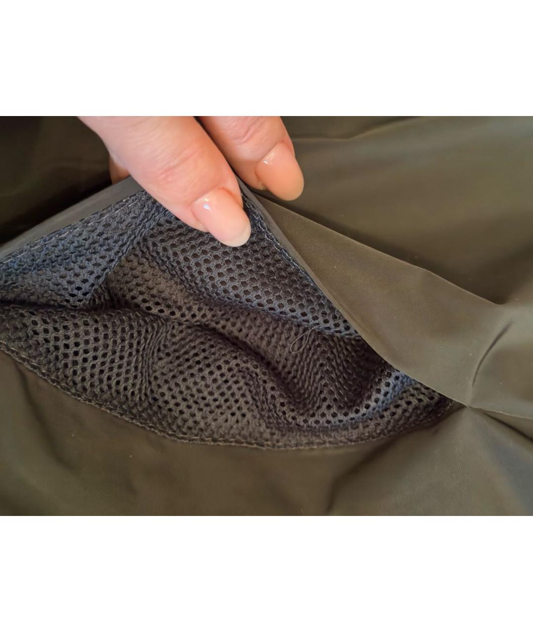 EMPORIO ARMANI Хаки полиэстеровый жилет, фото 6